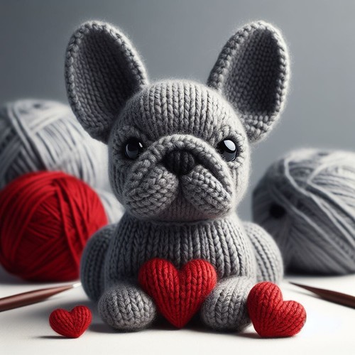 Luxury grey french bulldog - french,