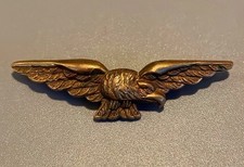 Rare Genuine WW2 RAF Officers Pathfinder Eagle Badge High Quality Gold Guilt