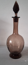 MCM  SMOKED  AMETHYST  GLASS DECANTER -- scandinavian design ?
