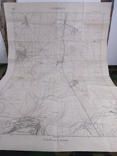 Original ww1 somme trench - somme, map