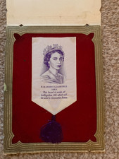 HRH QUEEN ELIZABETH II, ORIGINAL LULLINGTON SILK USED IN CORONATION ROBES 1953 