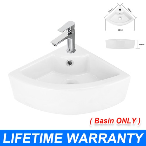 Small quarter corner basin - small,