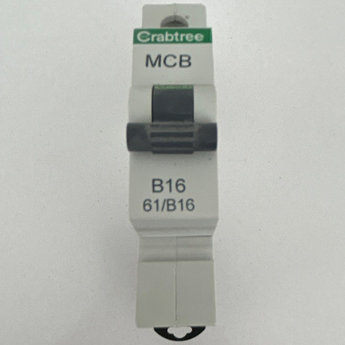 Crabtree mcb 16a type pole - 16a, 1-pole