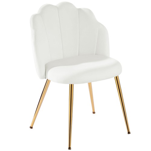 Eufurnibi velvet shell chair - velvet,