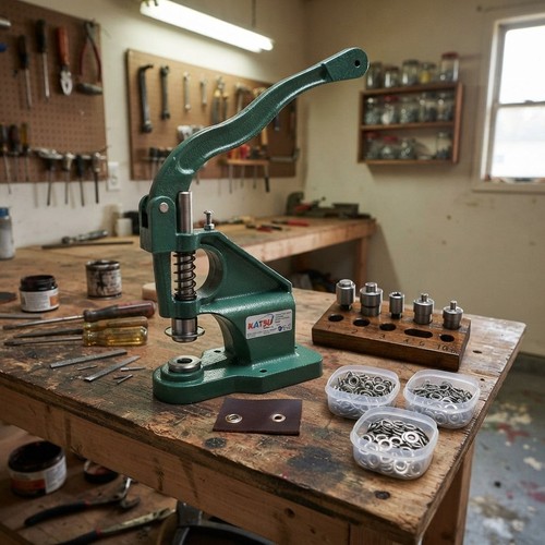 Hand press grommet machine kit - grommet,