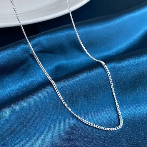 Silver chain necklace mens - silver,
