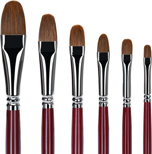 6pcs weasel hair - 6pcs,