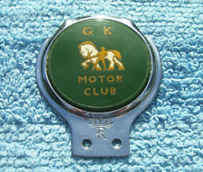 VINTAGE 1960s GREENE KING MOTOR CLUB? CAR BADGE~OLD SHIRE/DRAY/IPA/BREWERY HORSE