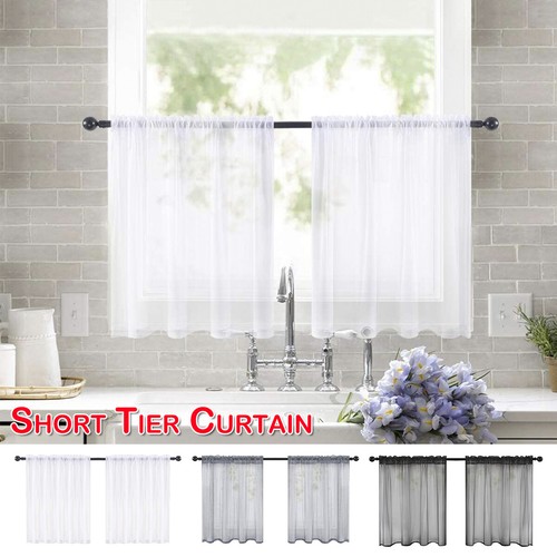 Short sheer curtains - short,