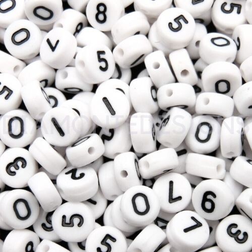 100 pcs 7mm white - pcs,