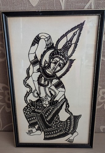 Vintage framed old thai style - framed,