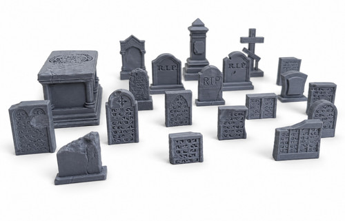 20x gravestones 28mm - gravestones,