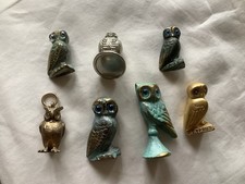 Metal Brass Pewter Owls Job