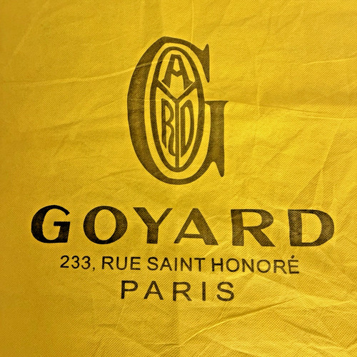 Goyard paris yellow dust bag - dust,