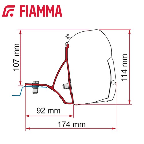 Fiamma awning bracket kit for - fiamma,