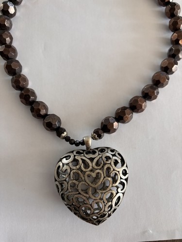 Vintage brown glass beaded - vintage,