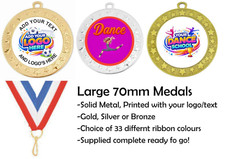 LARGE 70MM RACE Medals packs