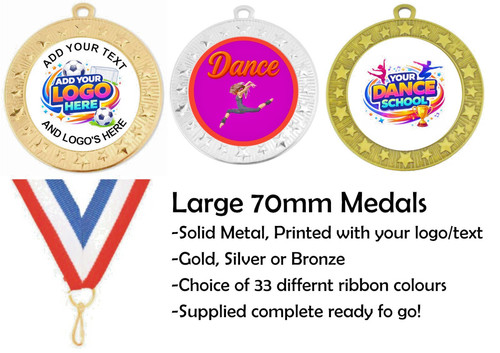 Large 70mm cricket - cricket, medals