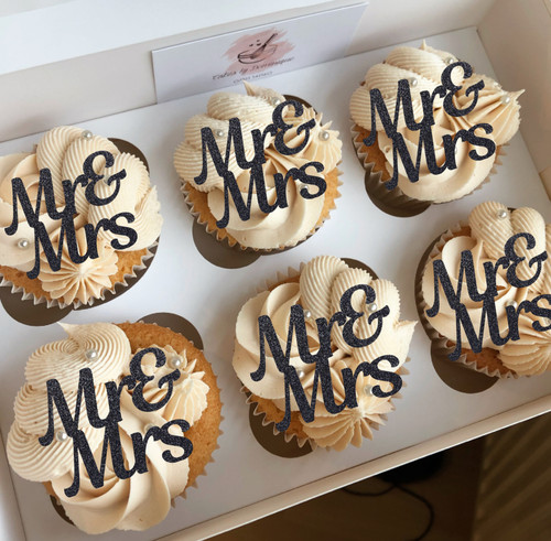 Mrs cupcake toppers - toppers,