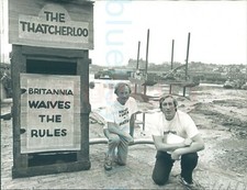 1989 Sons of Neptune Drilling rig Scarborough news 9x7" press photo 