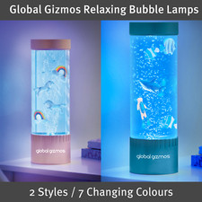 Global Gizmos Magical Bubble Lamps / Relaxing Bubbles & 7 Changing Colours