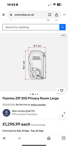 Fiamma large zip - large, privicy