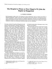 The Hospital or Priory or Free