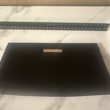 Giorgio Armani Pouch Men's Cosmetics  Bag Black Travel  magnet close 9.5x5.5 vgc