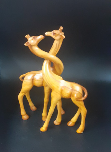 Wooden carved intertwined - wooden,