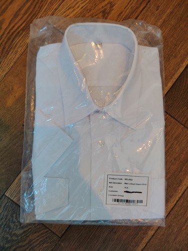 Mens white short sleeved - short,