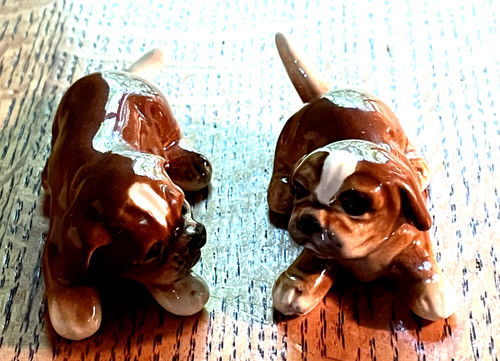 Porcelain goebel boxer - porcelain,