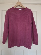 Ladies Pink Cotton Traders Knitted Jumper Size 12