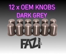 12 x DARK GREY OEM KNOBS DJ