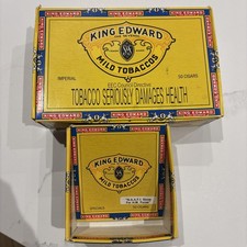 King Edward Mild Tobaccos Vintage Empty Cigar Boxes X2