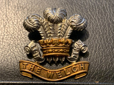 Welch Regiment  Cap Badge Genuine