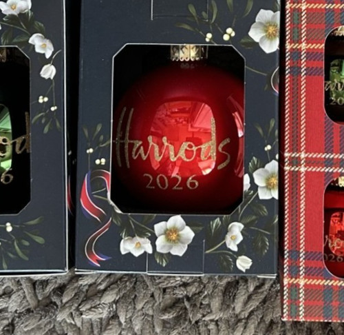 Harrods christmas baubles - christmas,