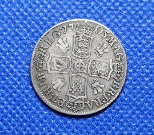 1705 shilling queen anne - shilling,