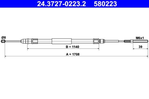Parking brake cable - parking,