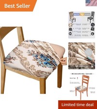Elegant gold flower chair seat - gold,