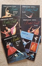 Six vintage 1970s Princess Tina ballet books, volumes 4-9. Very good condition