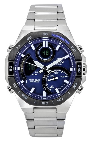 Casio edifice blue - blue, dial