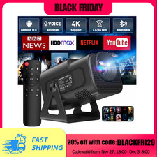 5G 4K Projector Smart HD LED WiFi Mini Bluetooth Office Home Theater HDMI USB UK