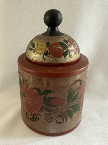 Vintage hand painted wooden - hand,