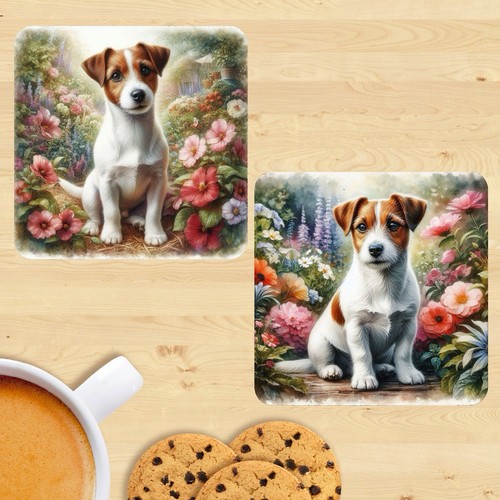 Jack russell terrier coasters - russell,