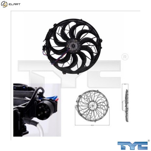 Fan engine cooling - engine, 803-0003