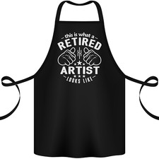 This Is What a Retired Artist Looks Like Cotton Apron 100% Organic