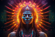 DMT Shaman UV tapestry