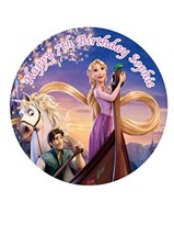 Rapunzel Personalized Cake Topper Edible Icing Sugar Rice paper 7.5 a