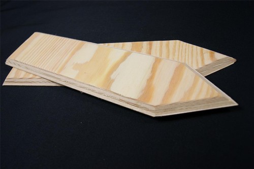 Plain wooden arrow plaque - arrow,