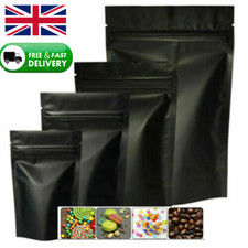 Matt black resealable mylar - resealable,